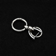 Metal Spring Coil Keychain Rotating Vachette Clasp Simple Universal Joint 8-Shaped Ring Waist Hanging Anti-Lost Car Key Ring