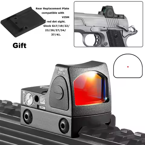 Tactical Mini Red Dot Sight Rifle Reflex Sight Airsoft Glock 17 19 Hunting Accessories Optic Scope F