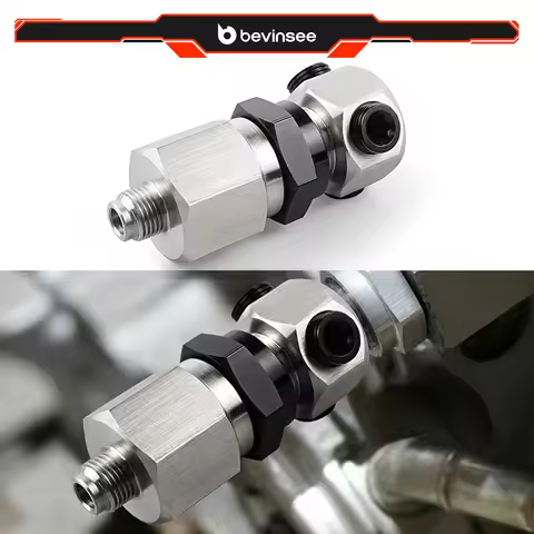 BEVINSEE Oil Pressure Sensor Adapter for Honda for Acura K Series K20 K24 1/8 BSPT Thread