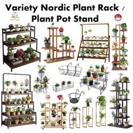 Plant Rack Wooden Plant Stand Stainless Steel  Plant Rack Flower Rack holder Metal Rack Balcony Railing hanging Rack Pot