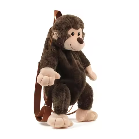 Gorilla Plush Backpacks Cute Stuffed Animal Toys Monkey Bear Soft Toys Shoulder Bags Wholesale for K