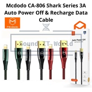 Mcdodo CA-806 Shark Series 3A Auto Power Off & Recharge Data Cable