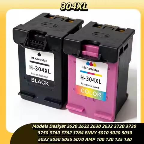 HP 304XL Ink Cartridge Combo High Yield 600/450 Pages for DeskJet 2620 2630 3720 3730 3750 3760 ENVY