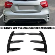 LT Car Rear Bumper Canards Side Air Vent Trim Spoiler Anti-collision Guard For Mercedes Benz W176 A2