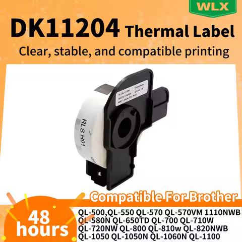 10Roll Thermal labels for DK11204 17mm x 54mm label roll Compatible Brother QL printer QL550 QL570 Q