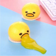 Puking Ball Egg Yolk Squishy Toy Stress Ball With Yellow Goop Relieve Stress Squeeze Toys