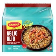 Instant Aglio Olio Flavour Noodle@Mee Perisa Aglio Olio 77 Gram (5 packs) - MAGGI