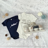 [SG Instock] Cupcake Romper Baby Gift Set, Newborn Baby gift, Customised Baby Romper Gift, Customise Newborn Gift Set