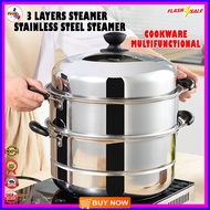 BEST SELLER! 3 LAYERS STEAMER FOR PUTO 3 LAYER SIOMAI STEAMER STAINLESS STEEL STEAMER COOKWARE MULTI