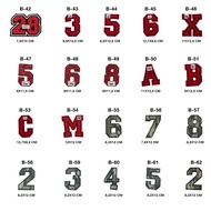 Letter Number Application Patch Flower Accessories 25 Pcs