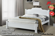 Yi Success Nanori Wooden Queen Bed Frame / Quality Queen Bed / Katil Queen Kayu / Wooden Double Bed / Bedroom Furniture