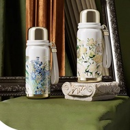 GERM梵高保溫杯女高顏值不鏽鋼保冷水杯男大容量杯子