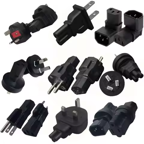 1pcs IEC320 C13 C5 C7 to AU UK EU US Convert Connector C14 European Australia America to C13 C5 C7 A