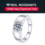 Real Moissanite Ring,925 Sterling Silver Couple Engagement Ring,1/2ct Moissanite,Non Tarnish Hypoall