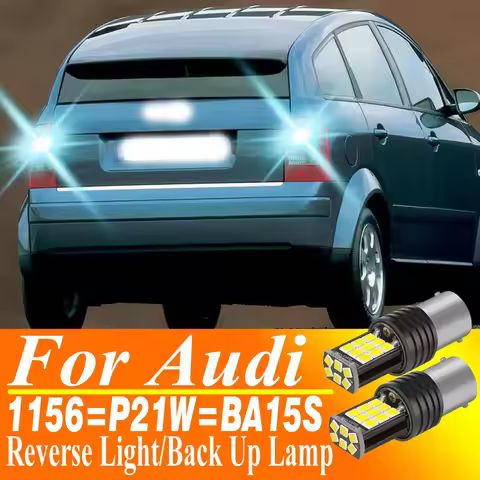 2pcs P21W 7506 BA15S 1156 12v LED Backup Light Bulb Reverse Lamp Canbus No Error For Audi A2 A3 8L A