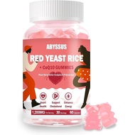 ABYSSUS Red Yeast Rice with CoQ10 Gummies - 1200mg Red Yeast Rice Extract, Plant Sterols & Policosan