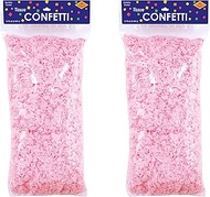 Beistle 59971-P Tissue Confetti, 7.5 Quarts of Confetti in Package (Pink)