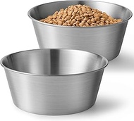 Heavy-Duty Stainless Steel Dog Bowl - Food Grade 304, Rustproof & BPA Free - Easy to Clean, Dishwash