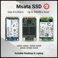 [Local Stock] mSATA SSD USED Mix Brand 128GB 256GB 480GB Desktop Laptop Solid State Drive