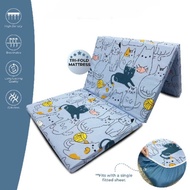 TRI 3-FJEANA - old Mattress 3-fold Portable Mattress Thick Trifold Mattress/ 3-fold Mattress/ (5CM)