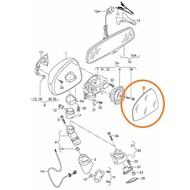 Genuine Audi R8 TT TTS II MK2 Driver Door Side Mirror Glass Right Aspherical Wide Angle 8J0857536F, 