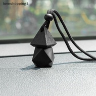 loveshopping1 1Pcs Triangle Cover Dyed Cover Matte ck Empty Bottle Car  Diffuser Fragrance Freshener