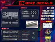 PINEWOOD BIKE FRAME DECALS