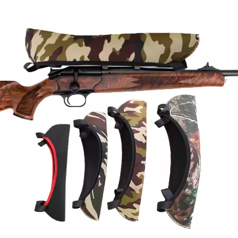 Sniper Scope Covers Outdoor Hunting Dustproof Scope Protectors Camouflage Diving Fabric Tactical Sup