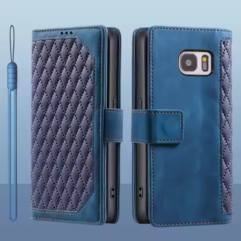 For Samsung Galaxy S7 Case Card flip leather magnetic wallet Cover for Samsung Galaxy S7 Edge Galaxy