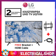 LG 43'' UHD TV UQ7050 4K Smart TV 43UQ7050 Television 43UQ7050PSA (FREE HDMI CABLE AND TV BRACKET)