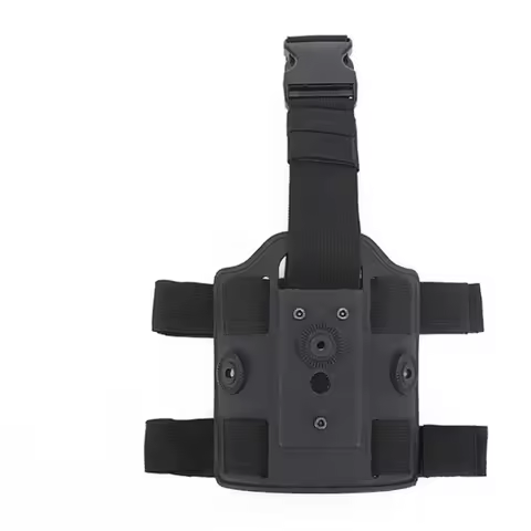 Tactical Adjustable Leg Gun Holster Platform for Glock 17 Beretta M9 1911 Thigh Pistol Case Paddle A