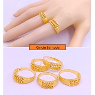 Cincin Sempoa Rolex Sempoa Love Emas 916 Original Cincin Emas Cincin Padu Cincin Bajet Emas 916 Baje