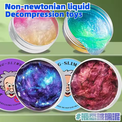 Colorful Non-Newtonian Liquid Decompression Toys Transparent Elastic Modeling Compound Non-Toxic Cre