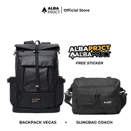 ALBA PROJECT I (BUNDLING PACKAGE) Vegas Backpack + Axton Slingbag
