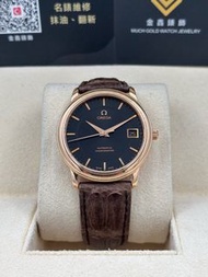 二手 USED  OMEGA 歐米茄 DE VILLE PRESTIGE LIMITED SERIES 4601.54 黑色 18k玫瑰金 淨錶 WATCH ONLY