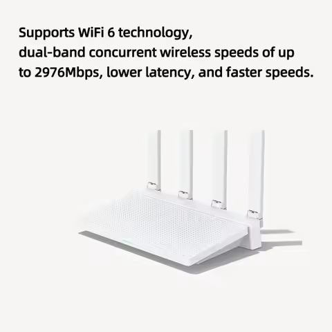Xiaomi AX3000T Router - Wi-Fi 6, 3000Mbps Full Speed, High-Speed Internet