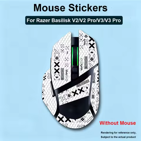 1 Set Full Cover Mouse Anti Slip Sticker For Razer Basilisk V2/V2 Pro/V3/V3 Pro Non-Slip Anti Sweat 