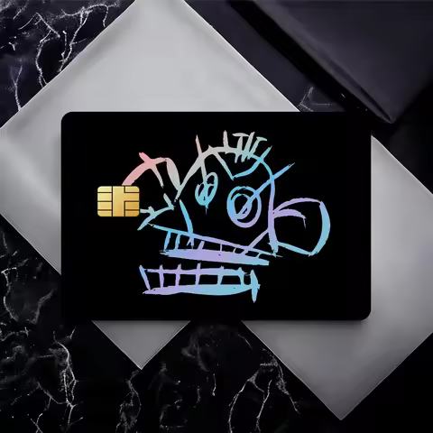 Anime A-Arcane S-Season 2 Jinx 4PCS Waterproof Debit Credit Card Stickers Bank Bus Pass Debit Film S