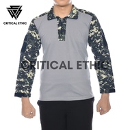 CRITICAL - KEMEJA BDU TACTICAL LORENG DIGITAL GURUN BAJU VELCRO LAPANGAN