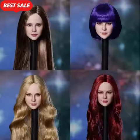 SUPER DUCK SDH036 SDH039 Beauty Girl Europe America Asia Famous Stars Head Sculpt Model for 12'' Sol