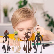 Ready Stock 8Pcs/Set Siren Head Toy Action Figure Sirenhead Cartoon Animal SCP6789 Figure Horror Mod