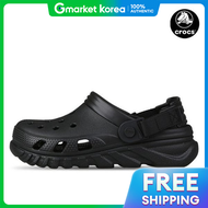 Crocs | รองเท้าคล็อก/รองเท้าแตะ Duet Max II รุ่น 208776-001 สำหรับผู้ชาย/ผู้หญิง สีดำ