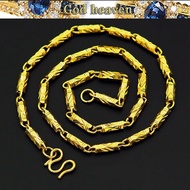 916gold Men's Hexagon Chain 916gold Bamboo Necklace salehot