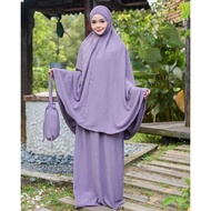 TELEKUNG RUMAISA IRONLESS PREMIUM ITALIAN COTTON PLAIN ATTIRE LABUH