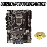 Motherboard Komputer Desktop Pengganti 8 USB Ke PCI Express 16X Miner