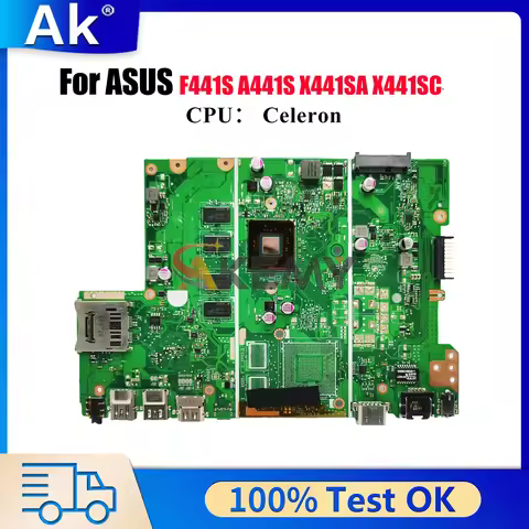 X441SA Laptop Motherboard For ASUS VivoBook A441S F441S X441SC X441SA X441S Mainboard With Celeron C