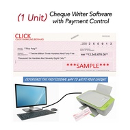 1 Unit X Cheque Writer Software with Payment Control N-1.0