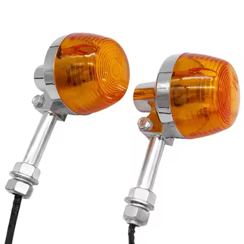 For Honda XL100 C70 CT70 CT90 CB350 CM400 CB450 CB750 Motorcycle Indicators Flashers Blinker Amber L