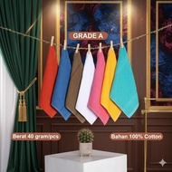 KATUN (6 Pcs) Plain Handkerchief Towel 30x30 Cotton Face Towel | Mutia Handkerchief Towel 30 x 30 cm