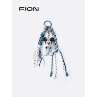Fion/Fianne Disney Mickey Collaboration Braided Rope Pendant2025New Keychain Bag Pendant